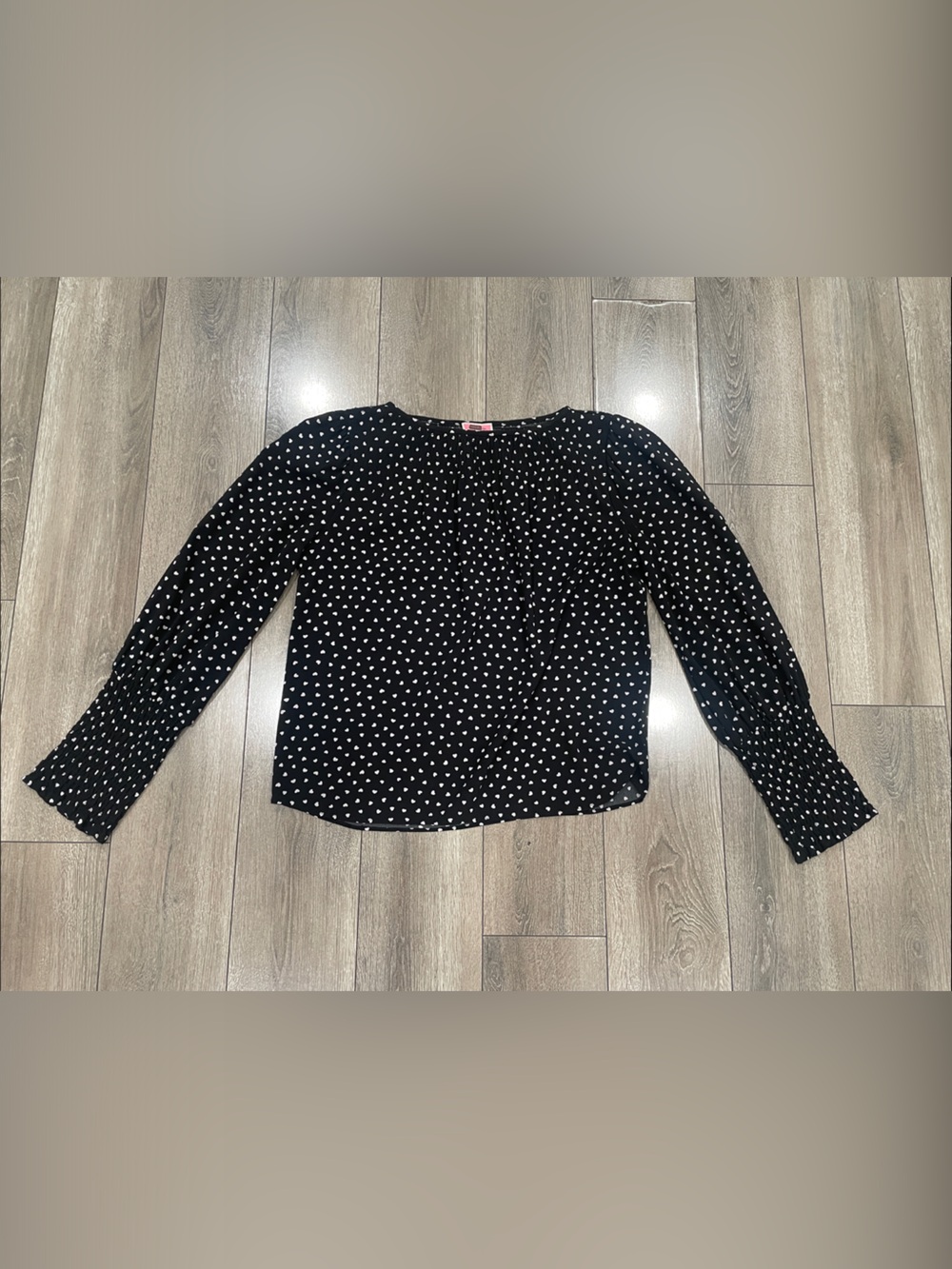 kate spade Black and White Polka Dot Long-Sleeve Blouse